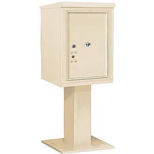 SALSBURY INDUSTRIES 3406S-1PSAN Pedestal Mailbox Sandstone 51-5/8 Inch | AG3JLJ 33LG28