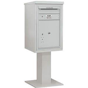 SALSBURY INDUSTRIES 3407S-1PGRY Pedestal Mailbox Gray 55-1/8 Inch | AG3JVD 33LJ59