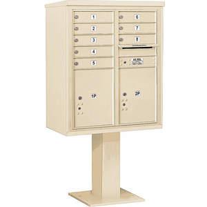 SALSBURY INDUSTRIES 3410D-08SAN Pedestal Mailbox 10 Doors Sand 65-5/8 Inch | AG3MGB 33LZ94