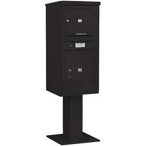 SALSBURY INDUSTRIES 3410S-01BLK Pedestal Mailbox Mb3 2 Doors Black | AG3KHQ 33LM28