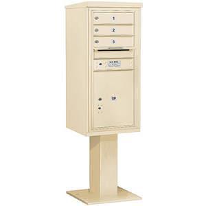 SALSBURY INDUSTRIES 3410S-03SAN Pedestal Mailbox Mb1 4 Doors Sand | AG3KQM 33LN93