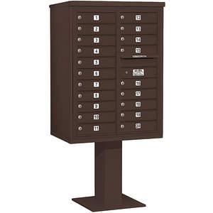 SALSBURY INDUSTRIES 3411D-20BRZ Pedestal Mailbox 20 Door Bronze 69-1/8 Inch | AG3MQJ 33MC72