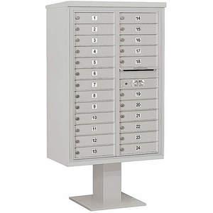 SALSBURY INDUSTRIES 3413D-24GRY Pedestal Mailbox 24 Doors Gray 63-1/4 Inch | AG3MVJ 33MD78