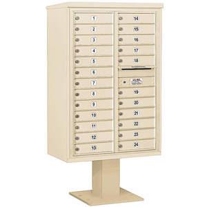 SALSBURY INDUSTRIES 3413D-24SAN Pedestal Mailbox 24 Doors Sand 63-1/4 Inch | AG3MVK 33MD79