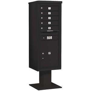 SALSBURY INDUSTRIES 3413S-05BLK Pedestal Mailbox 6 Doors Black 63-1/4 Inch | AG3LGH 33LU53
