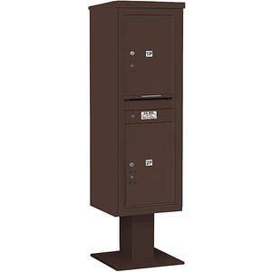 SALSBURY INDUSTRIES 3414S-2PBRZ Pedestal Mailbox 2 Doors Bronze 66-3/4 Inch | AG3LBA 33LT25