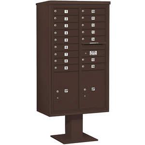 SALSBURY INDUSTRIES 3415D-16BRZ Pedestal Mailbox 18 Door Bronze 70-1/4 Inch | AG3MVN 33MD82