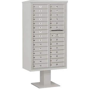 SALSBURY INDUSTRIES 3415D-28GRY Pedestal Mailbox 28 Doors Gray 70-1/4 Inch | AG3MXD 33ME21