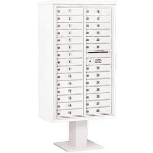 SALSBURY INDUSTRIES 3415D-28WHT Pedestal Mailbox 28 Doors White 70-1/4 Inch | AG3MXF 33ME23