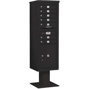 SALSBURY INDUSTRIES 3415S-07BLK Pedestal Mailbox 8 Doors Black 70-1/4 Inch | AG3LUY 33LX26