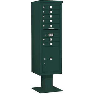 SALSBURY INDUSTRIES 3415S-07GRN Pedestal Mailbox 8 Doors Green 70-1/4 Inch | AG3LVA 33LX28