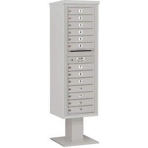 SALSBURY INDUSTRIES 3415S-13GRY Pedestal Mailbox 13 Doors Gray 70-1/4 Inch | AG3MAW 33LY72
