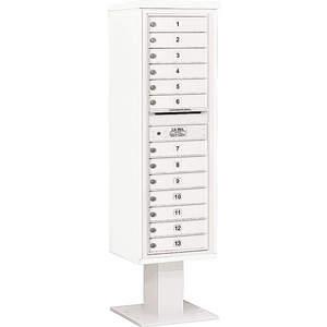 SALSBURY INDUSTRIES 3415S-13WHT Pedestal Mailbox 13 Doors White 70-1/4 Inch | AG3MAY 33LY74