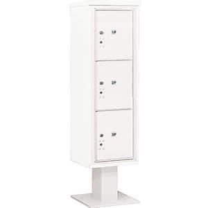 SALSBURY INDUSTRIES 3415S-3PWHT Pedestal Mailbox 3 Doors White 70-1/4 Inch | AG3LDR 33LT91