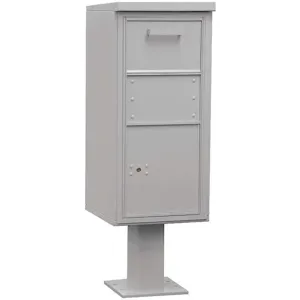 SALSBURY INDUSTRIES 3450GRY Pedestal Collection Box Regular Gray | AG3JUX 33LJ41