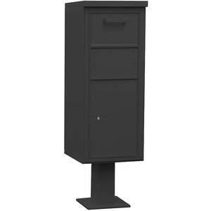 SALSBURY INDUSTRIES 3475BLK Pedestal Collection Box Tall Black | AG3KDU 33LL33
