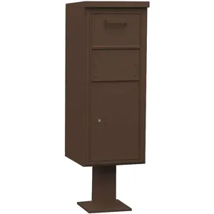 SALSBURY INDUSTRIES 3475BRZ Pedestal Collection Box Tall Bronze | AG3KDV 33LL34