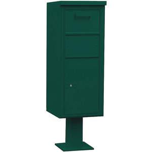 SALSBURY INDUSTRIES 3475GRN Pedestal Collection Box Tall Green | AG3KDW 33LL35
