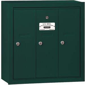 SALSBURY INDUSTRIES 3503GSP Vertical Mailbox Surface 3 Doors Green | AG3GQB 33KT69