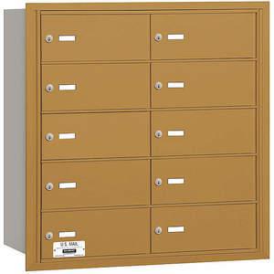 SALSBURY INDUSTRIES 3610GRU Horizontal Mailbox Usps 10 Doors Gold Rl 29-3/4 Inch | AG3JHQ 33LF44