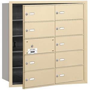 SALSBURY INDUSTRIES 3610SFU Horizontal Mailbox Usps 10 Doors Sandstone Fl 29-3/4 Inch | AG3JHR 33LF45