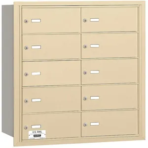 SALSBURY INDUSTRIES 3610SRP Horizontal Mailbox Private 10 Doors Sandstone Rl 29-3/4 Inch | AG3JHT 33LF46