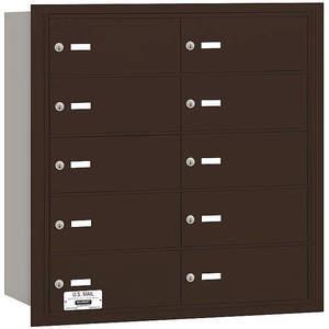 SALSBURY INDUSTRIES 3610ZRU Horizontal Mailbox Usps 10 Doors Bronze Rl 29-3/4 Inch | AG3JHX 33LF50