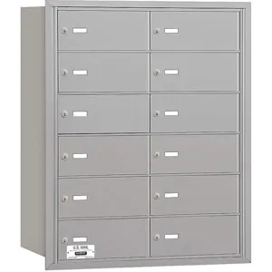 SALSBURY INDUSTRIES 3612ARP Horizontal Mailbox Private 12 Doors Aluminium Rl 35-1/4 Inch | AG3JVR 33LJ71