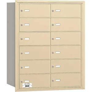 SALSBURY INDUSTRIES 3612SRU Horizontal Mailbox Usps 12 Doors Sandstone Rl 35-1/4 Inch | AG3JVZ 33LJ78