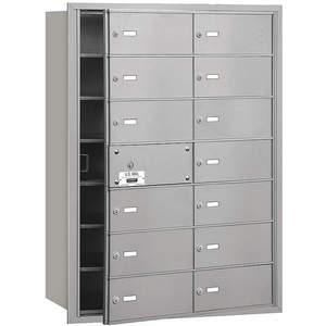 SALSBURY INDUSTRIES 3614AFP Horizontal Mailbox Private 14 Doors Aluminium Fl 40-3/4 Inch | AG3KMP 33LN25