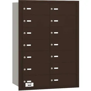 SALSBURY INDUSTRIES 3614ZRP Horizontal Mailbox Private 14 Doors Bronze Rl 40-3/4 Inch | AG3KJE 33LM41