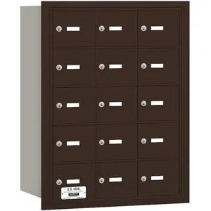 SALSBURY INDUSTRIES 3615ZRU Horizontal Mailbox Usps 15 Doors Bronze Rl 29-3/4 Inch | AG3JJK 33LF62