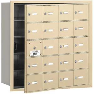 SALSBURY INDUSTRIES 3620SFU Horizontal Mailbox Usps 20 Doors Sandstone Fl 29-3/4 Inch | AG3KEV 33LL57