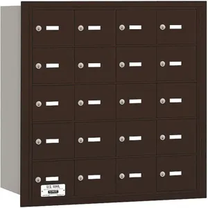 SALSBURY INDUSTRIES 3620ZRP Horizontal Mailbox Private 20 Doors Bronze Rl 29-3/4 Inch | AG3KEZ 33LL61