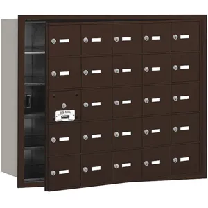 SALSBURY INDUSTRIES 3625ZFP Horizontal Mailbox Private 25 Doors Bronze Fl 29-3/4 Inch | AG3LBJ 33LT33