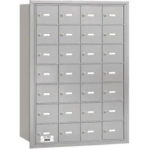 SALSBURY INDUSTRIES 3628ARP Horizontal Mailbox Private 28 Doors Aluminium Rl 40-3/4 Inch | AG3LJV 33LV16