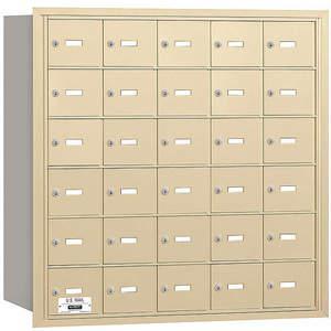 SALSBURY INDUSTRIES 3630SRP Horizontal Mailbox Private 30 Doors Sandstone Rl 35-1/4 Inch | AG3LTC 33LW90