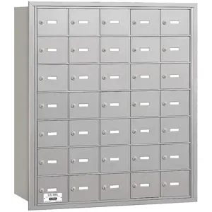 SALSBURY INDUSTRIES 3635ARP Horizontal Mailbox Private 35 Doors Aluminium Rl 40-3/4 Inch | AG3MDT 33LZ40