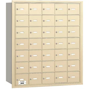 SALSBURY INDUSTRIES 3635SRP Horizontal Mailbox Private 35 Doors Sandstone Rl 40-3/4 Inch | AG3MDV 33LZ42