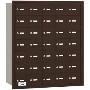 SALSBURY INDUSTRIES 3635ZRP Horizontal Mailbox Private 35 Doors Bronze Rl 40-3/4 Inch | AG3MDW 33LZ43