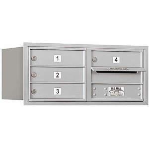 SALSBURY INDUSTRIES 3703D-04ARP Horizontal Mailbox Private 4 Door Aluminium Rl 13 Inch | AG3HDM 33KW61