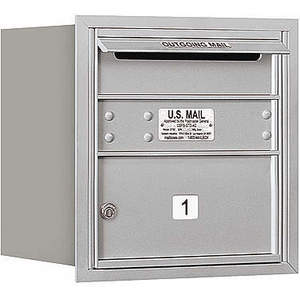 SALSBURY INDUSTRIES 3704S-01ARP Horizontal Mailbox Private 1 Door Aluminium Rl 16-1/2 Inch | AG3GTJ 33KU15