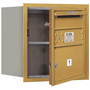 SALSBURY INDUSTRIES 3704S-01GFP Horizontal Mailbox Private 1 Door Gold Fl 16-1/2 Inch | AG3GXD 33KV04