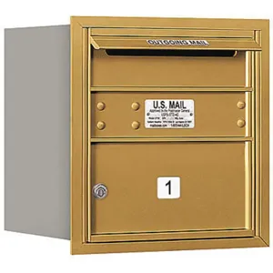 SALSBURY INDUSTRIES 3704S-01GRP Horizontal Mailbox Private 1 Door Gold Rl 16-1/2 Inch | AG3GTM 33KU18