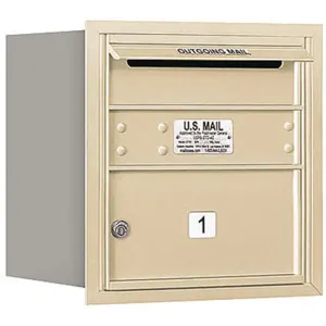 SALSBURY INDUSTRIES 3704S-01SRP Horizontal Mailbox Private 1 Door Sand Rl 16-1/2 Inch | AG3GTQ 33KU21