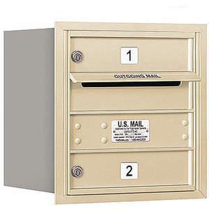 SALSBURY INDUSTRIES 3704S-02SRU Horizontal Mailbox Usps 2 Door Sand Rl 16-1/2 Inch | AG3GVW 33KU73