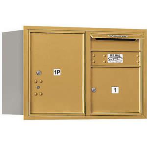 SALSBURY INDUSTRIES 3705D-01GRU Horizontal Mailbox Usps 2 Door Gold Rl 20 Inch | AG3HHM 33KX71