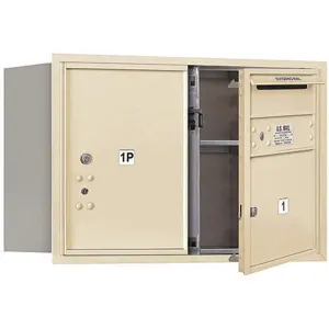 SALSBURY INDUSTRIES 3705D-01SFU Horizontal Mailbox Usps 2 Door Sandstone Fl 20 Inch | AG3HHN 33KX72