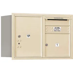 SALSBURY INDUSTRIES 3705D-01SRP Horizontal Mailbox Private 2 Door Sand Rl 20 Inch | AG3HKX 33KY40