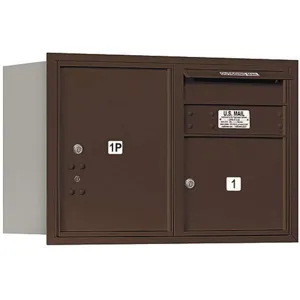 SALSBURY INDUSTRIES 3705D-01ZRP Horizontal Mailbox Private 2 Door Bronze Rl 20 Inch | AG3HKY 33KY41